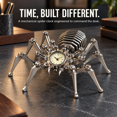 Articulated Mechanical Spider Desk Clock