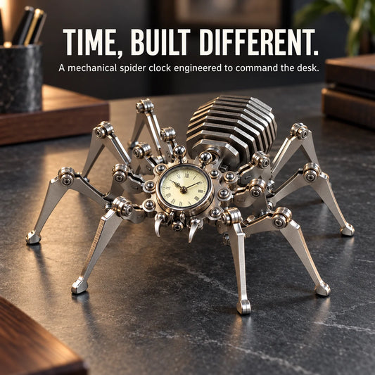 Articulated Mechanical Spider Desk Clock