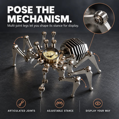 Articulated Mechanical Spider Desk Clock