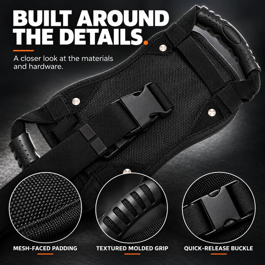 Motorcycle Passenger Grip Belt with Dual Handles