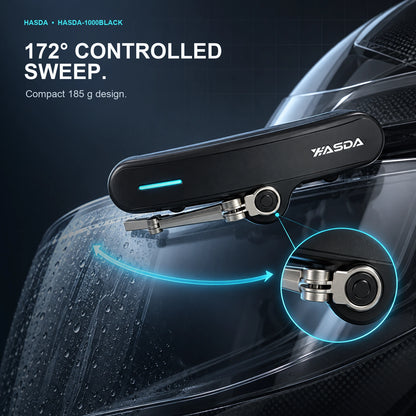 HASDA Rechargeable Helmet Visor Wiper – 3 Modes, Type-C, 172° Sweep