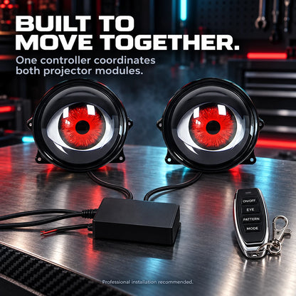 Remote-Controlled Dynamic Eye Projector Accent Light Kit