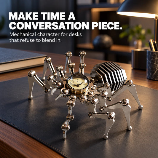 Articulated Mechanical Spider Desk Clock