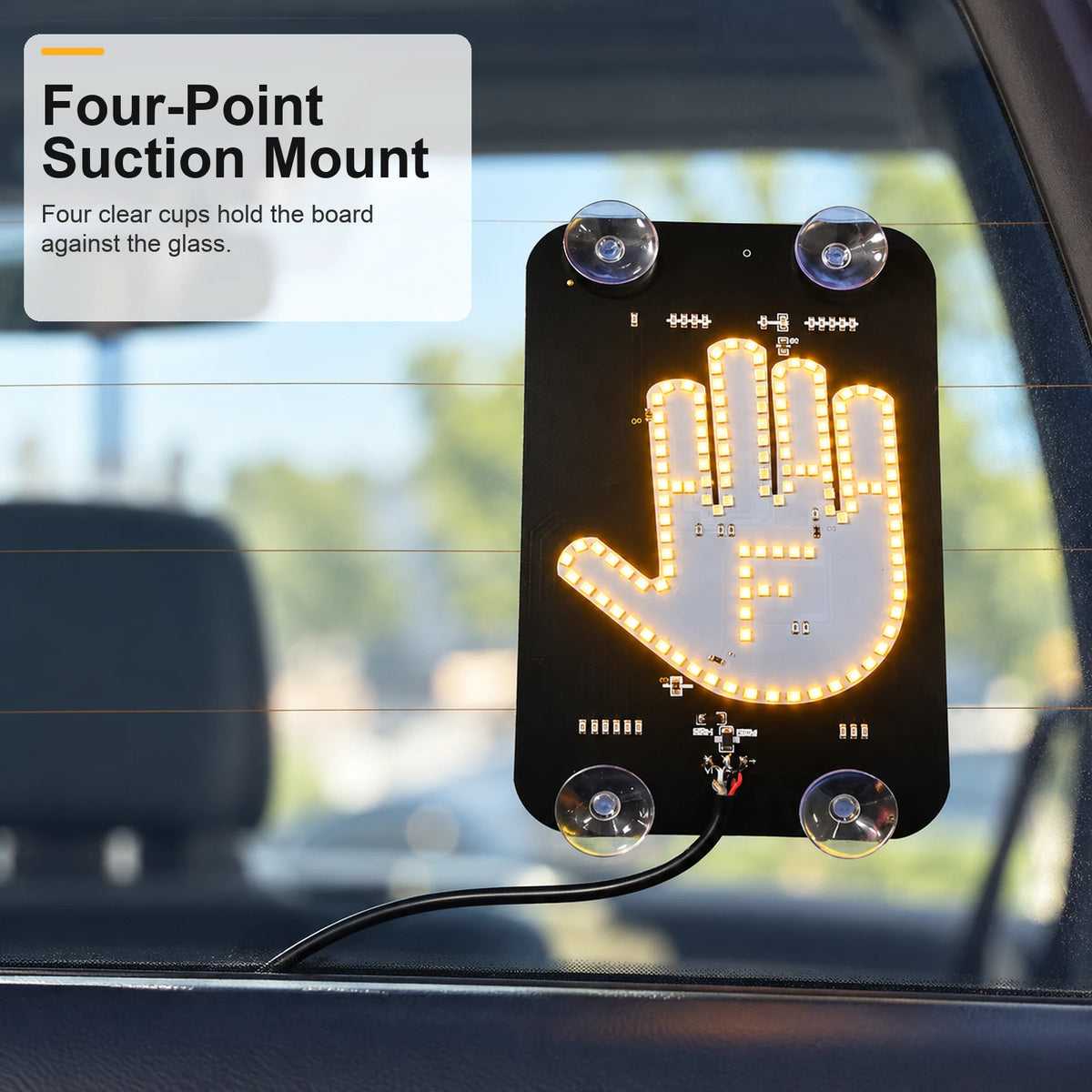 USB-Powered LED Car Gesture Light