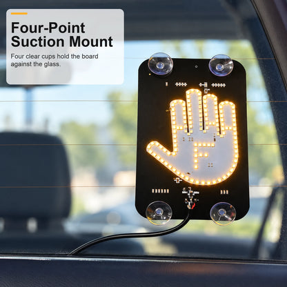 USB-Powered LED Car Gesture Light