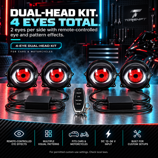 Remote-Controlled Dynamic Eye Projector Accent Light Kit